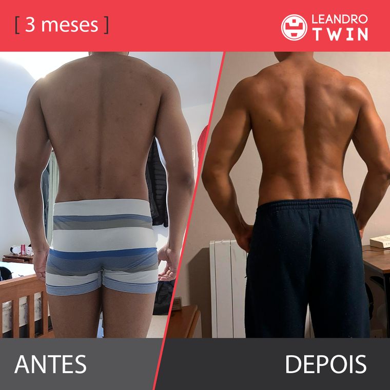 Evolução de Abner — antes e depois