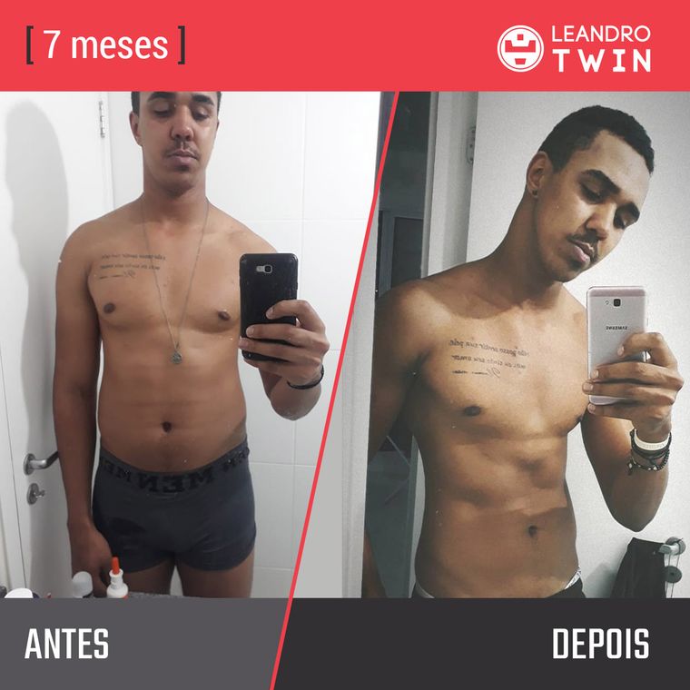 Evolução de Djalma Souza — antes e depois
