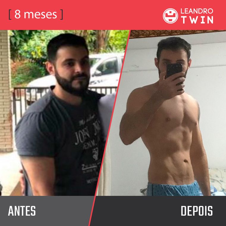Evolução de Douglas Roveri — antes e depois