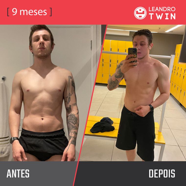 Evolução de Felipe Dominguez — antes e depois