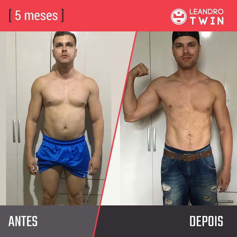 Evolução de Gabriel Almeida — antes e depois