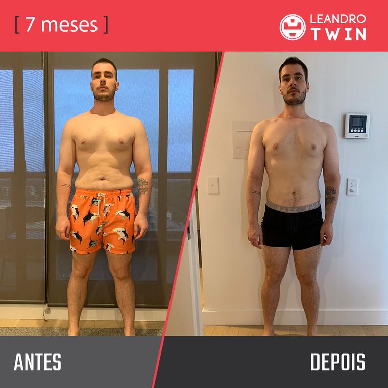 Evolução de Gustavo Schafer — antes e depois