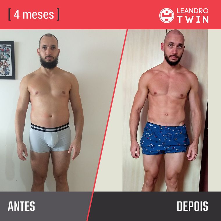 Evolução de Jorge Maikel — antes e depois