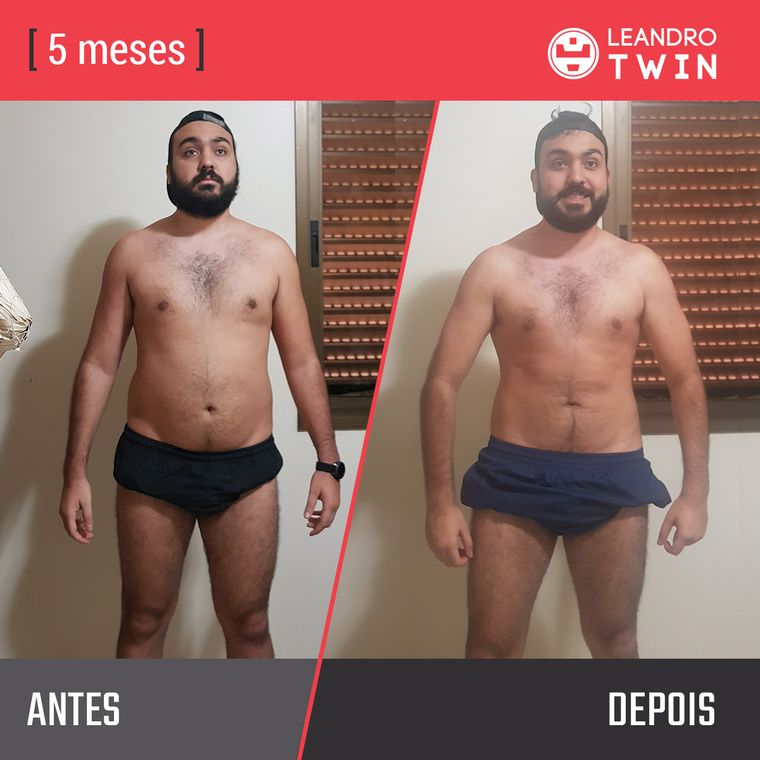 Evolução de Lucas Conrado — antes e depois