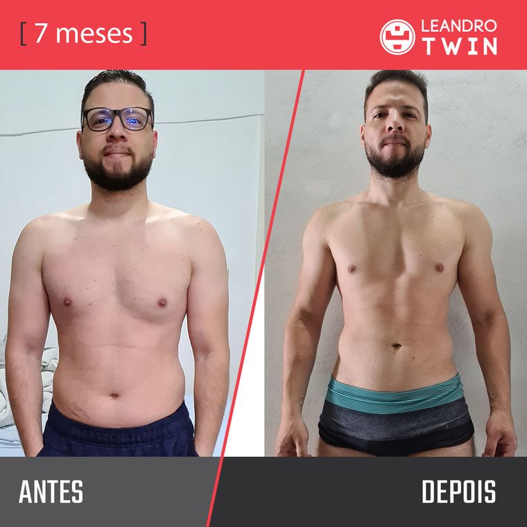 Evolução de Luciano Rodrigues de Lima — antes e depois