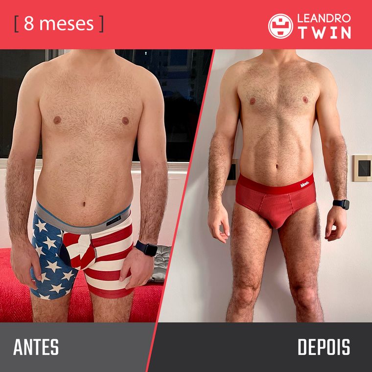 Evolução de Luis Henrique — antes e depois