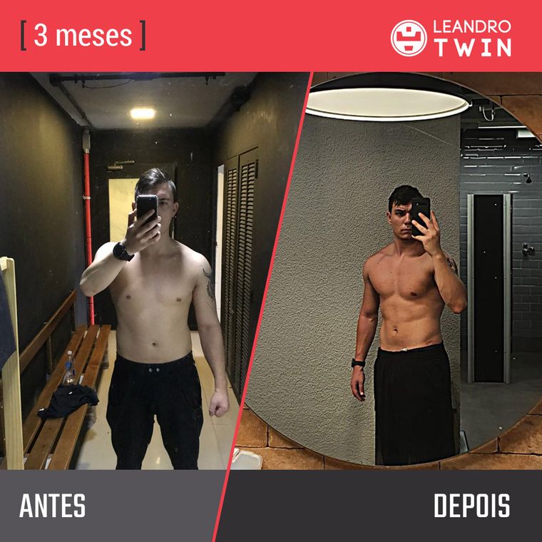 Evolução de Luiz Fernando — antes e depois