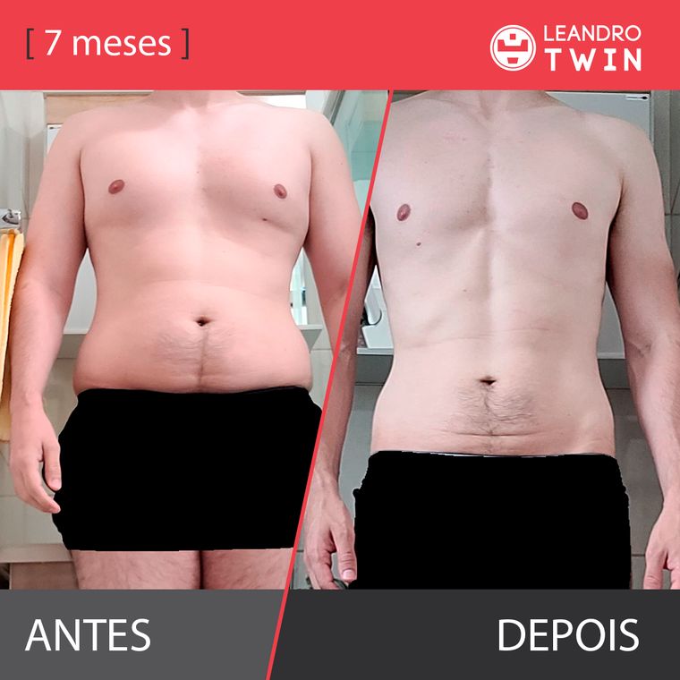 Evolução de Marcelo Correa — antes e depois