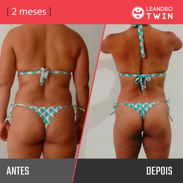 Evolução de Patricia Cidreira — antes e depois