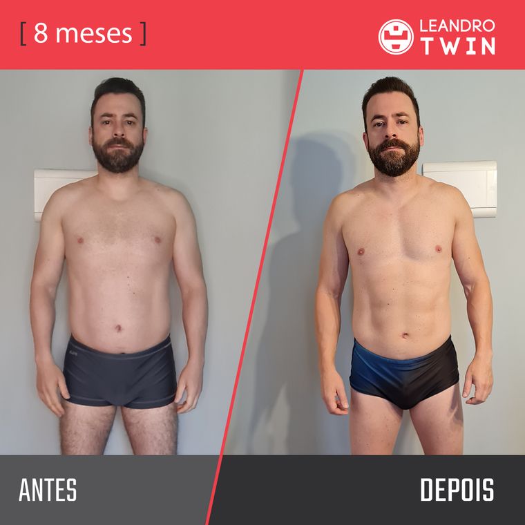 Evolução de Rafael Tavares — antes e depois