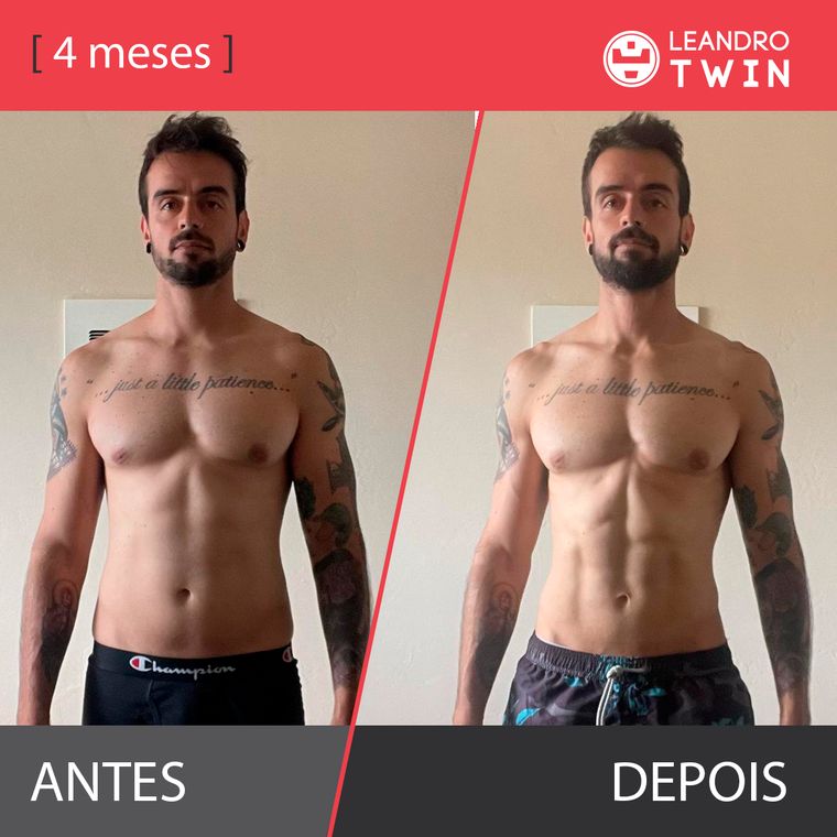 Evolução de Ricardo Oriente — antes e depois