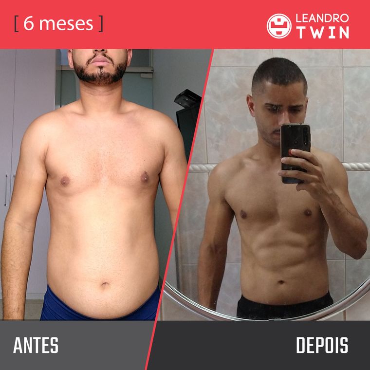 Evolução de Rodrigo Ferreira — antes e depois