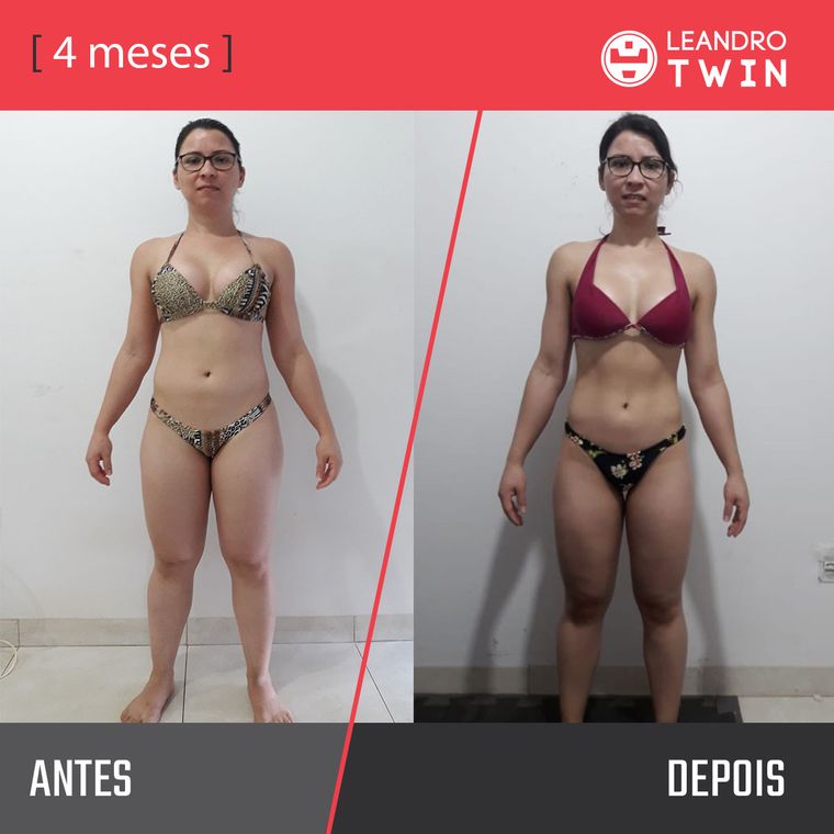 Evolução de Tatiele Silva — antes e depois