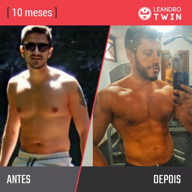 Evolução de Thiago Bermudes — antes e depois