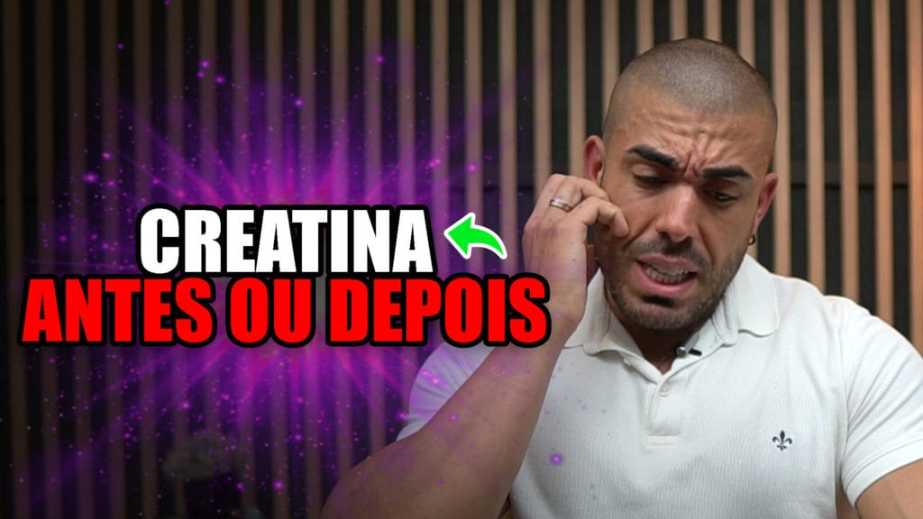 Creatina antes ou depois do treino